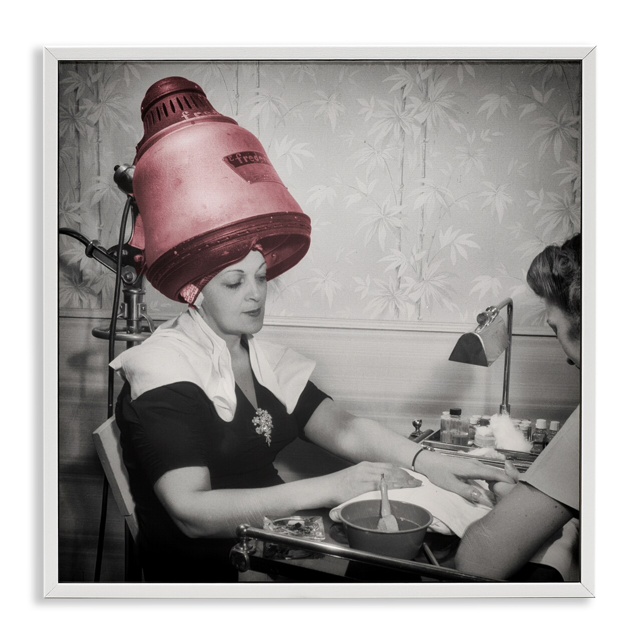 Stupell Industries Vintage Hair & Nails Salon Framed Giclee, design by Sophie 6